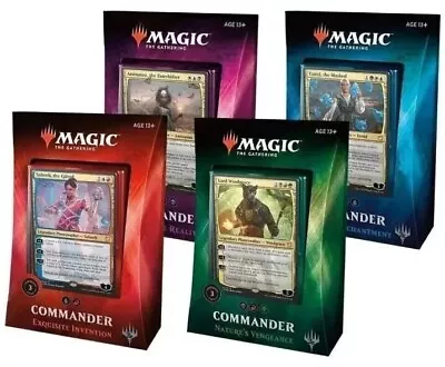 MTG - Commander 2018 Set Of 4 Decks (Brand New & Sealed) Planeswalkers ENGLISH  • $308.84