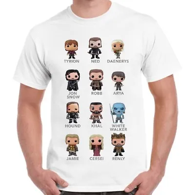 Game Of Thrones Mini All Character Cool Gift Vintage Retro T Shirt 2286 • £6.35