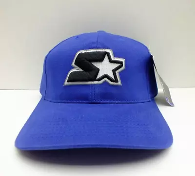 NEW Starter Brand Logo Hat Blue Rare Authentic Vintage OSFA Adj Adult Cap NWT • $20.96