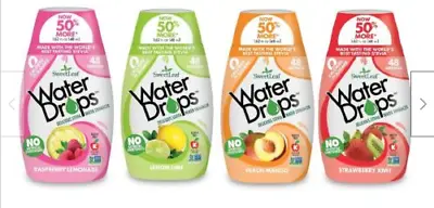 Sweetleaf Stevia Water Drops Pack Of 4 Lemon Raspberry Peach Mango Strawberr • $19.99