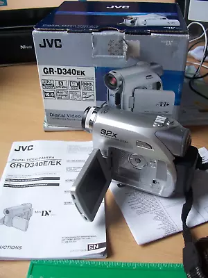 JVC GR-D340 EK Digital Video Camera For Spares Or Repair • £12