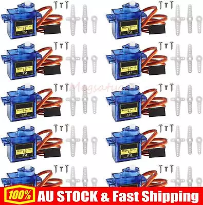 1-10Pack SG90 Micro Servo Motor 9g For RC Helicopter Airplane Plane Arduino Boat • $9.45