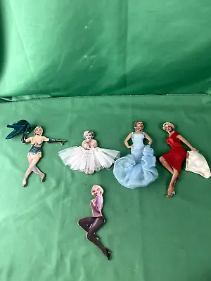 (lot Of 5) 2001 Marilyn Monroe 3d Christmas Ornaments Bradford Exchange • $49.99