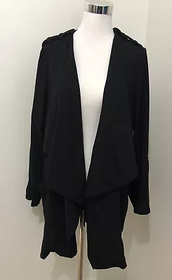 WISHBONE Black Relaxed Open Design Jacket. Size 8. GUC • $23.97