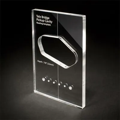 Guitar Routing Template - Tele Bridge Pickup Cavity - Clear Acrylic - Telecaster • $81.30