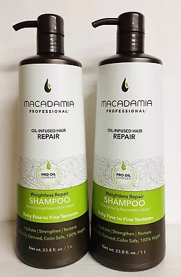 2 Bottles Macadamia Professional ~ Weightless Rapair Shampoo W/ Pro Oil Complex • $64.99