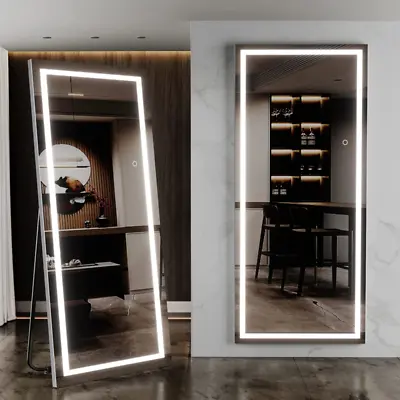 65  X 22  Lighted Full Length MirrorFloor Standing LED Mirror Full Length USA • $169.99