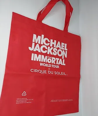 Michael Jackson The Immortal World Tour By Cirque Du Soleil Red VIP Tote Bag • $12.90