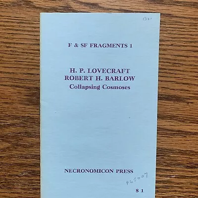 Necronomicon Press Memoriam HP. Lovecraft Rare First Edition Numbered #361 • £160.86