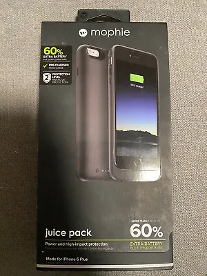 Mophie Juice Pack External Battery Case For IPhone 6 Plus- Black. New • $19.99