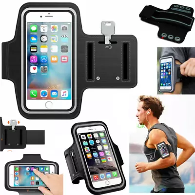 Armband Mobile Holder Bag Case Gym Running Sports For All Mobiles Iphone • £2.97