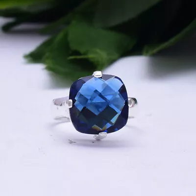 Smart Tanzanite Gemstone 925 Sterling Silver Handmade Ring All Size • £16.66