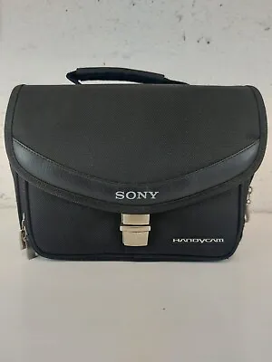 Sony Handycam HI8 Camcorder Black Carrying Case Bag W/ Shoulder Strap BAG ONLY • £17.99