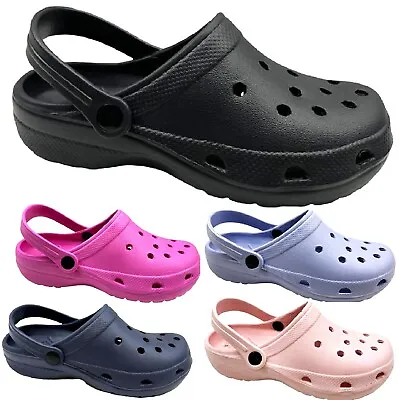 £10.95 • Buy Womens Mules Hospital Slippers Nursing Ladies Garden Beach Clogs Shoes Sandals