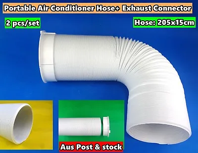 $68.40 • Buy 2PCs Portable Air Conditioner Spare Parts (Hose+Duct Connector) (250cmx15cm) NEW
