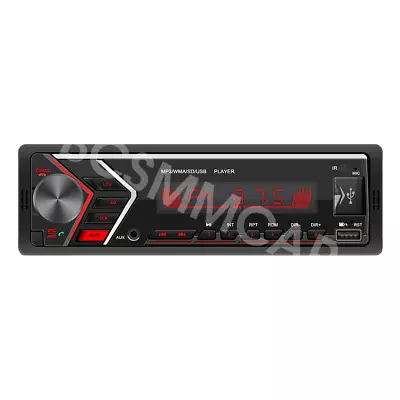 1Din Bluetooth Car Stereo Remote USB/TF/Aux FM Radio Colored Lights MP3 Player • $25.99