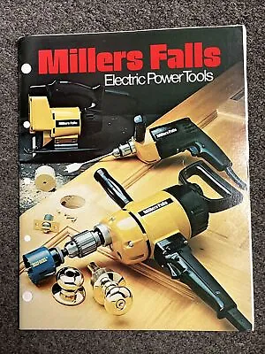 MILLER FALLS ELECTRIC POWER  WOODWORKING MACHINISTS C. 1970’s • $19.47
