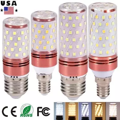E27 E14 60/80 LEDs Led Candle Bulb Save Energy Warm Corn Lamp Bulb Light Home • $10.66
