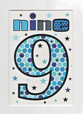 9TH BIRTHDAY CARD BOY Age 9 BIRTHDAY CARD Nine Son Friend Family • £1.98