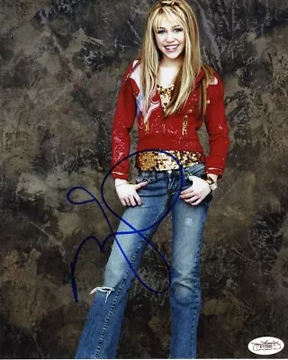 Miley Cyrus Young Autographed Signed 8x10 Photo Certified Authentic JSA COA • $399.99