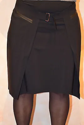 Black Skirt MARITHE FRANCOIS GIRBAUD Size 42 New Label Value • $101.97