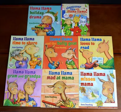 Lot Of 8 Llama Llama Picture Books By Anna Dewdney Misses Mama Red Pajama L2 • $27.99