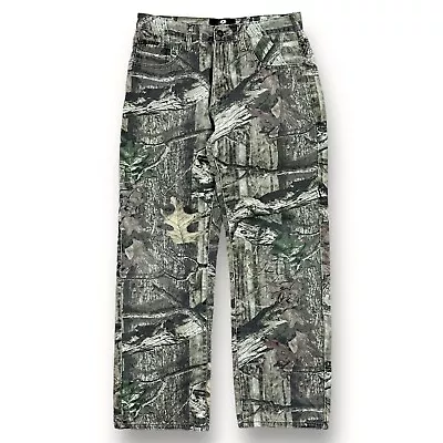 Vintage Mossy Oak Break Up Camo Cargo Pants Hunting 90s Mens Size 30x30 USA Made • $34.99