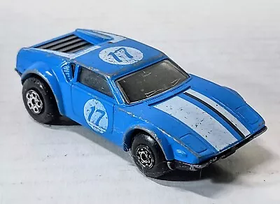 MatchBox Vintage 1975 Superfast #8 De Tomaso Pantera Blue 17 Racer Hong Kong • $13