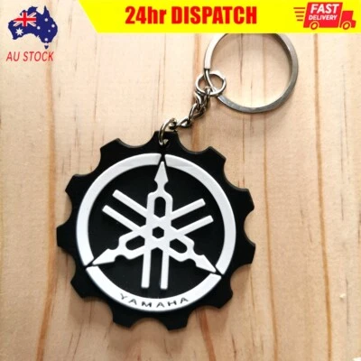 $8.09 • Buy White Yamaha Vinyl Key Ring Keyring Motorcycle Bike Key YZ WR R1 MT 07 09 10 AUS