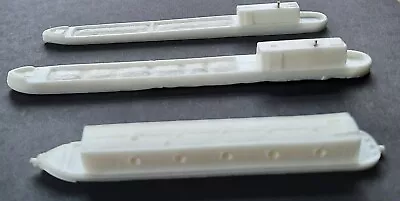 3 N Gauge Canal Boats Unpainted Commercial/leisure Barge.  Hand Made Cast Resin • £15