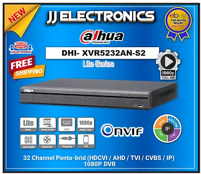 Dhi-xvr5232an-s2 Dahua 32ch 5mp Pentabrid Dvr 2sata (no Hdd) • $424.95