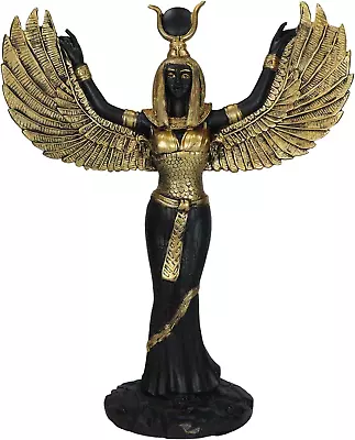 Ebros Gift Egyptian Goddess Isis Ra With Open Wings Statue 12 Tall Deity Of Moth • $60.26