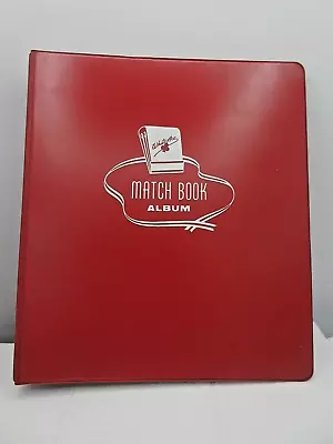 White Ace MATCHBOOK ALBUM RED 3 RING BINDER W BLANK PAGES 1964 ISSUE • $24.99