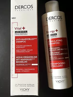 VIchy DERCOS Energising Anti HAIR LOSS Shampoo 200ml New Packaging • $24.95