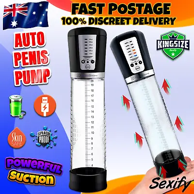 Electric Automatic Penis Enlargement Pump Rechargeable Enlarger Cock Extender • $49.95