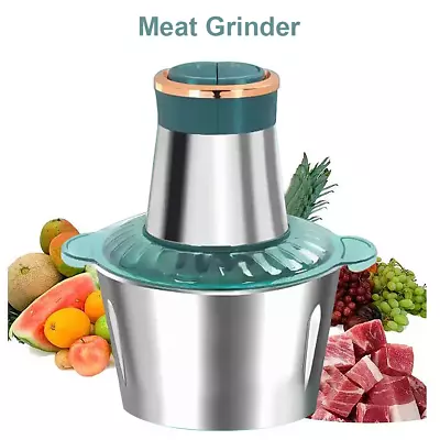 3L Electric Meat Grinder Chopper Blenders Food Processor Meat Vegetable Mixer UK • £20.99