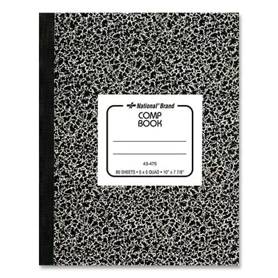 National  Composition Book Quadrille Rule 7-7/8 X 10 80 Shts/Pd (RED43475) • $12.37