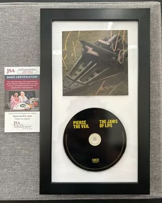 PIERCE THE VEIL THE JAWS OF LIFE CD Display Framed Signed Autograph Vic Fuentes • $349.99