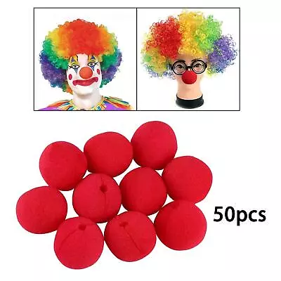 50Pcs Red Clown Noses Bulk Costume Accessory For Festival • $11.49
