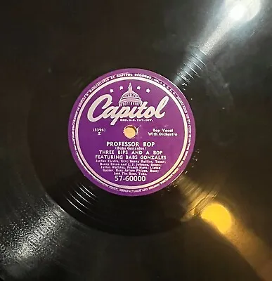 78 Rpm Babs Gonzales (Three Bips And A Bop) Capitol 57-60000 In E • $12.99