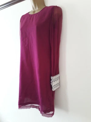 £0.99 • Buy RIVER ISLAND Deep Pink JEWELLERY Dress Size 8