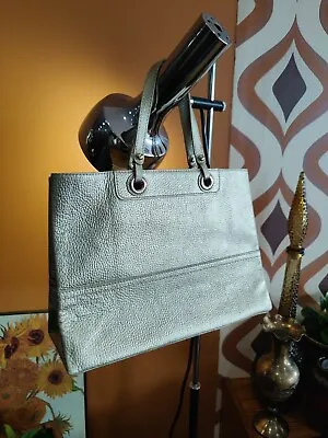 $129 • Buy Oroton Genuine Leather Ladies Womens Gold Tote Handbag VGC