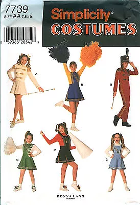 Simplicity 7739 Majorette Cheerleader COSTUME Uniform Sewing Pattern UNCUT FF • $7.99