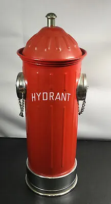 $15.99 • Buy VTG 11” Metal Fire Hydrant Hidden Liquor Decanter Music Box, Plays How Dry I Am.