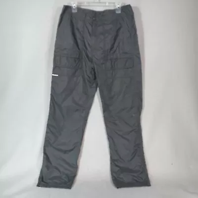 Berto Lucci Cargo Pants Mens 36 X 34 Dark Gray Lightweight Nylon Lined • $23.01