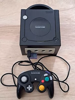 Nintendo Gamecube Black Console - Controller - Cables - Memory Card • £62