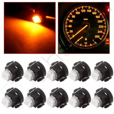 10X Amber T3 Neo Wedge 2835 LED HVAC Climate Heater Light Switch Lamp For Honda • $8.99