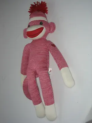 $11.99 • Buy Plushland Red & White Sock Monkey Doll Stuffed Animal 20  Excellent Condition