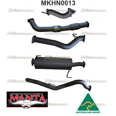MANTA Full 3  Exhaust With Cat/Muffler For Holden Rodeo RA 3.0L TD SWB • $2273