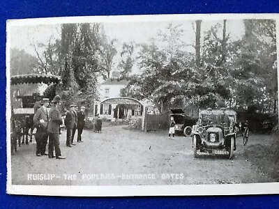 Ruislip Middlesex 1910 Vintage Printed Photo Postcard THe Poplars. • £1.50